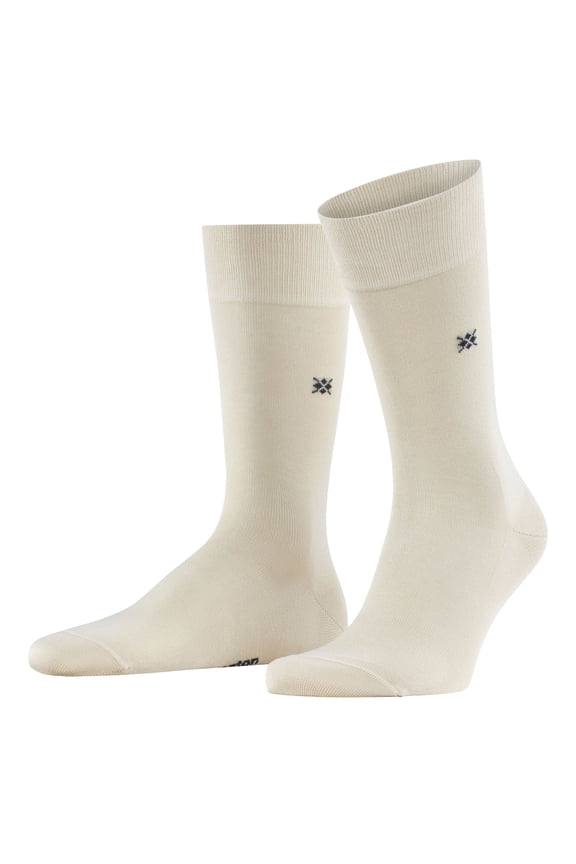 Burlington Men's Socks - Dublin, Short Sock, Logo, One Size, Plain Beige 40-46