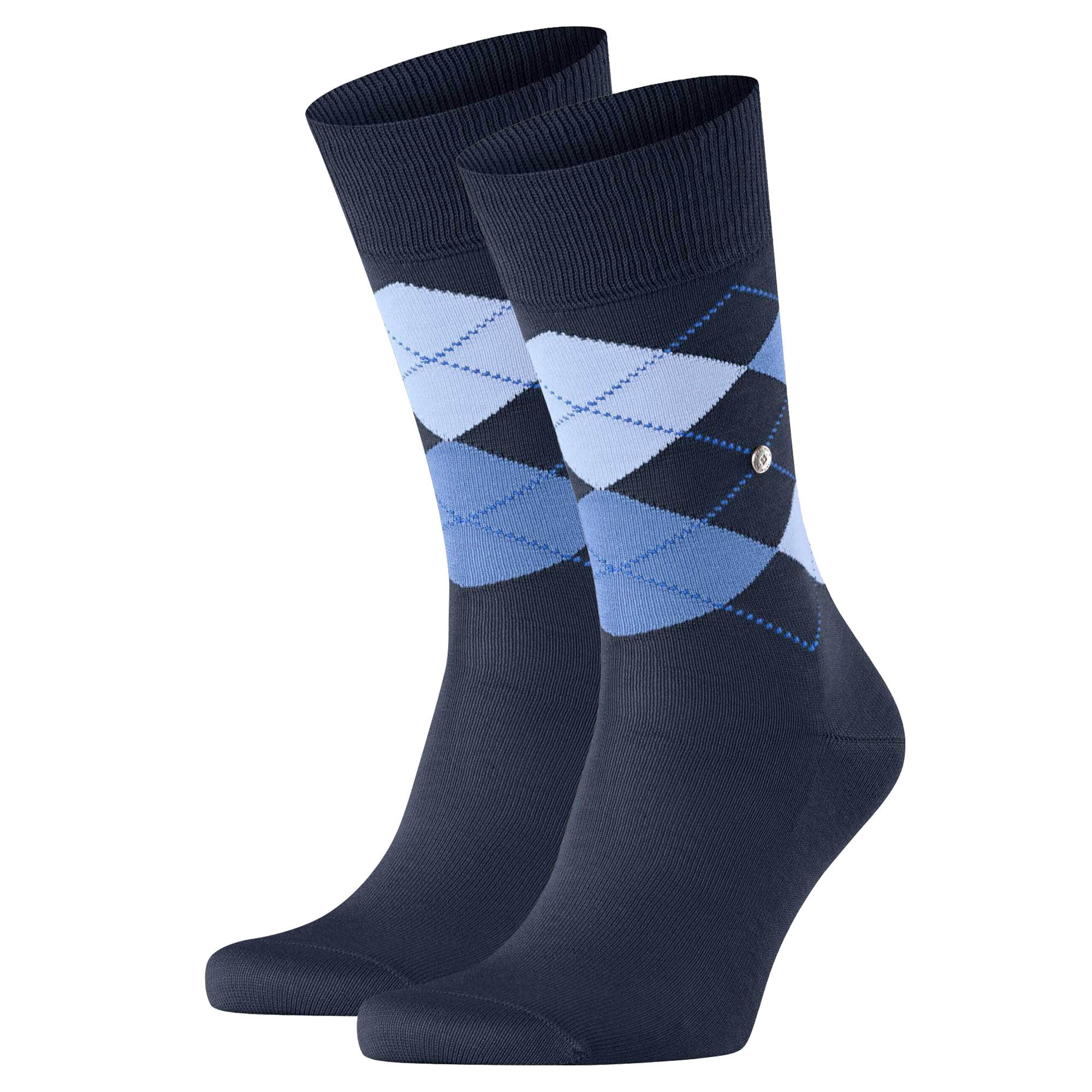 Men's Pattern Blue Sock Bundle - 6 Pair main image 1