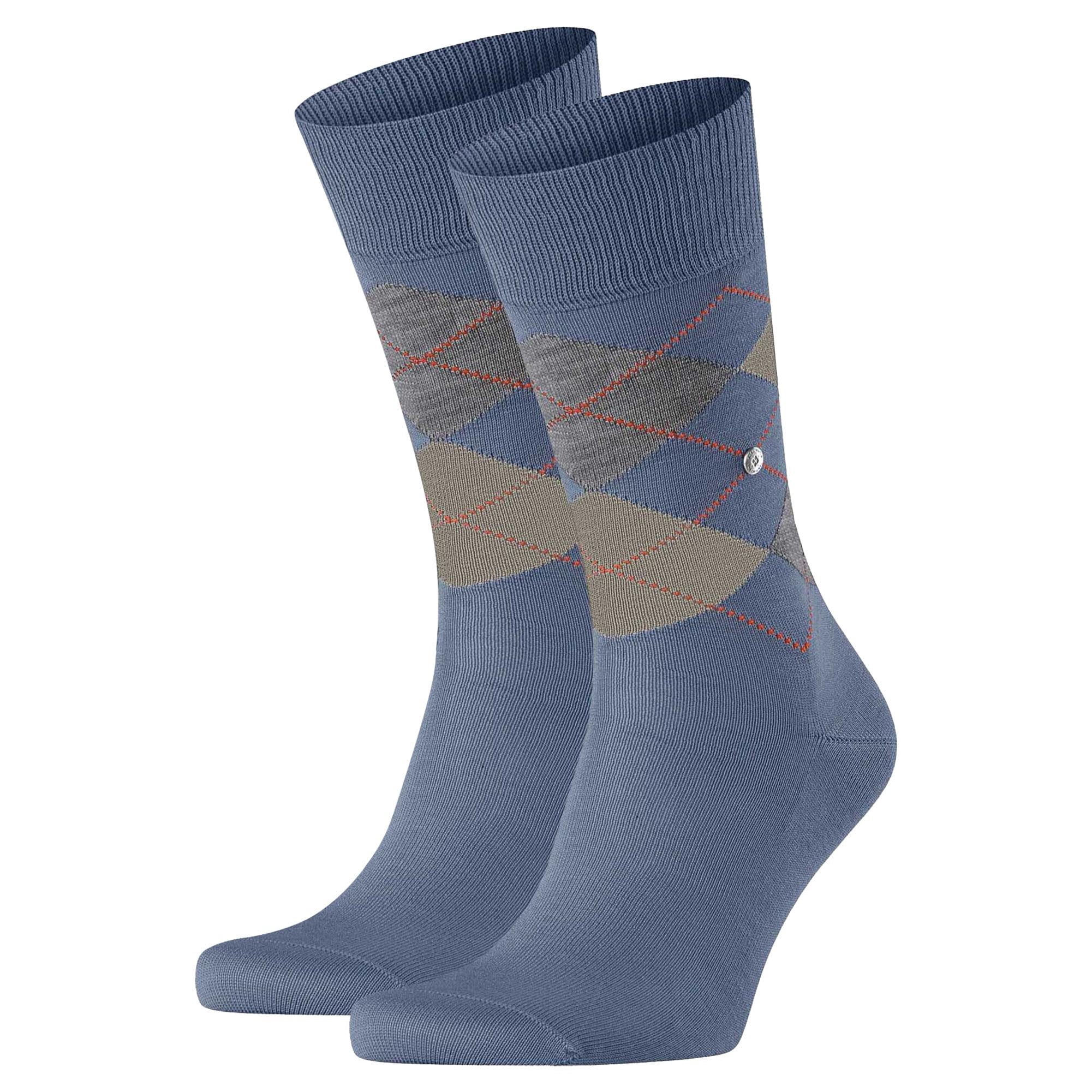 Burlington Mens Socks 2 Pack - Manchester, Diamond Pattern, Organic ...