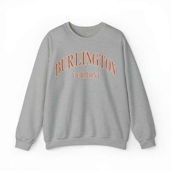 Burlington Vermont Sweatshirt, Gifts, Crewneck