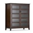 thumbnail image 1 of Burlington 40 inch Wide Solid Wood Transitional Medium Storage Cabinet in Mahogany Brown, 1 of 7