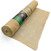 Burloptuous 60x 16 Feet Gardening Burlap Fabric Roll - Burlap Tree Wrap, Weed Barrier, Multipurpose Natural Burlap Fabric