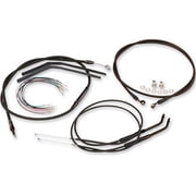 Burly Brand Black 14" Ape Hanger Cable/Brake Line & Wiring Kit for 06 FXD Dyna - Clutch, Throttle & Brake Lines B30-1037