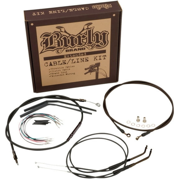 Burly B30-1124 Black Vinyl Cable / Line Kits
