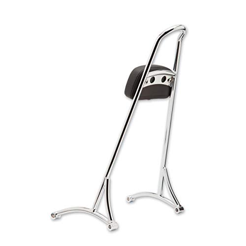 Burly Brand Chrome Tall Sissy Bar with Pad B13-1505C