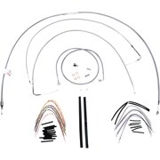 Burly Brand B30-1166 Handlebar Cable/Line Install Kit - Stainless Steel