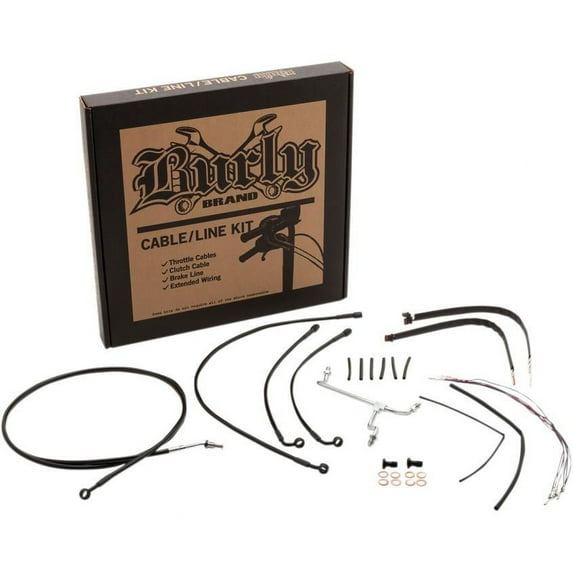 Burly Brand B30-1174 Handlebar Cable/Line Install Kit - Black