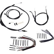 Burly Brand Black 12&Prime, Ape Hanger Cable/Brake/Wiring Kit B