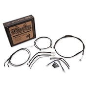 Burly Brand Black 14" Ape Hanger Cable & Brake Line Kit for Harley Sportster Non-ABS B30-1107