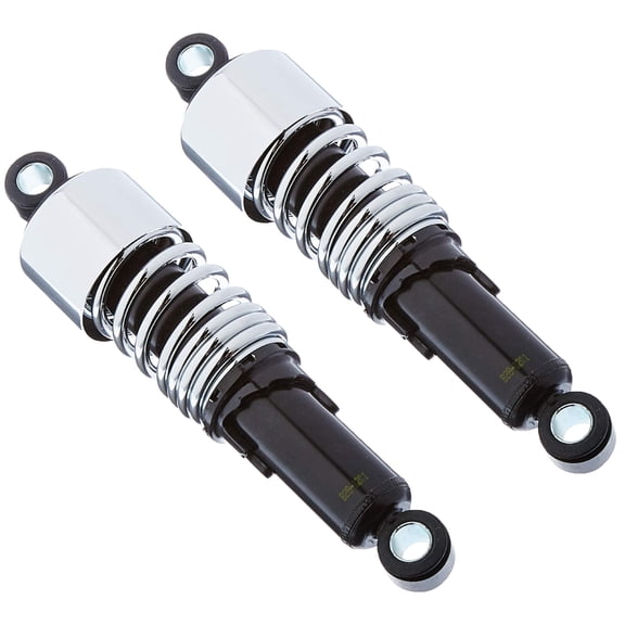 Burly Slammer Motorcycle Lowering Chrome 10.5" Rear Shocks (B28-1201)