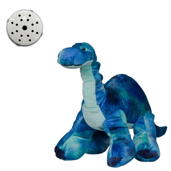 Burly the Brachiosaur 16 Inch Plush Dinosaur Toy with Recorder Device Soft & Interactive Gift