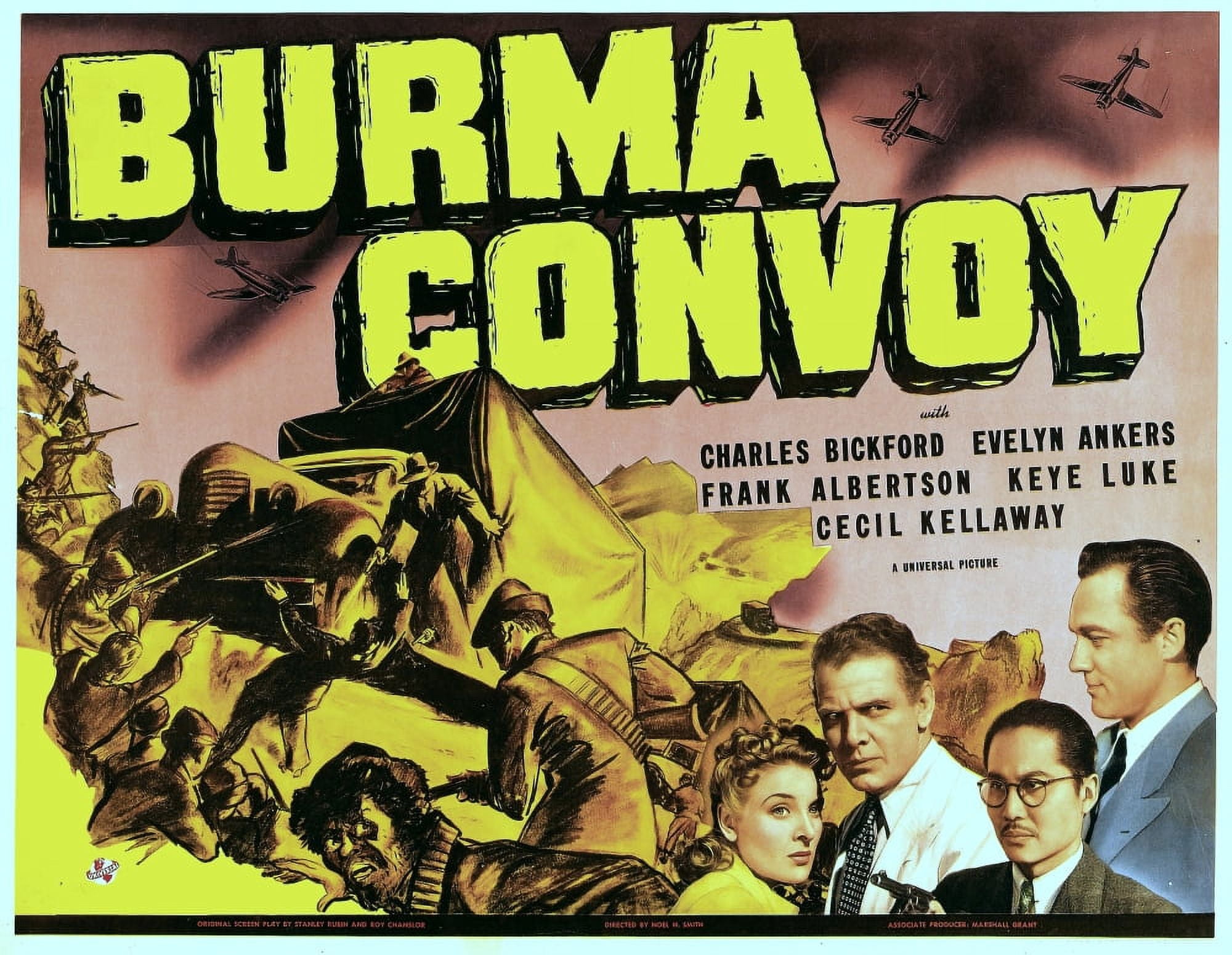 Burma Convoy Canvas Art - (28 x 22)