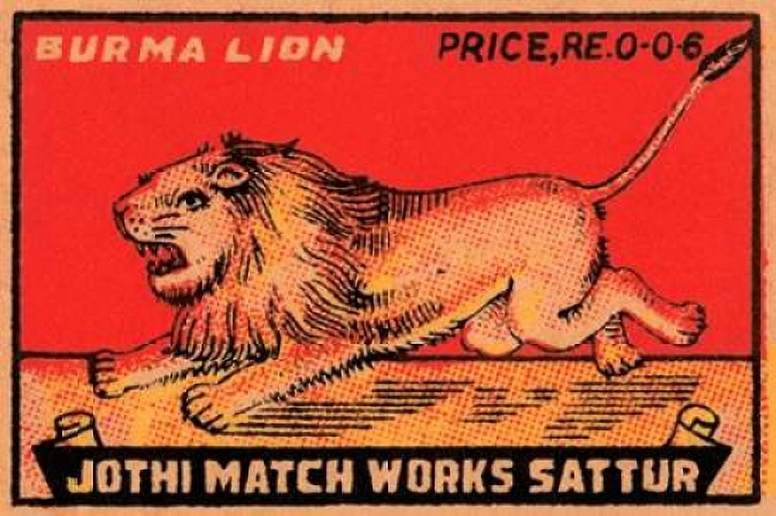 Burma Lion Canvas Art - Phillumenart (24 x 36)