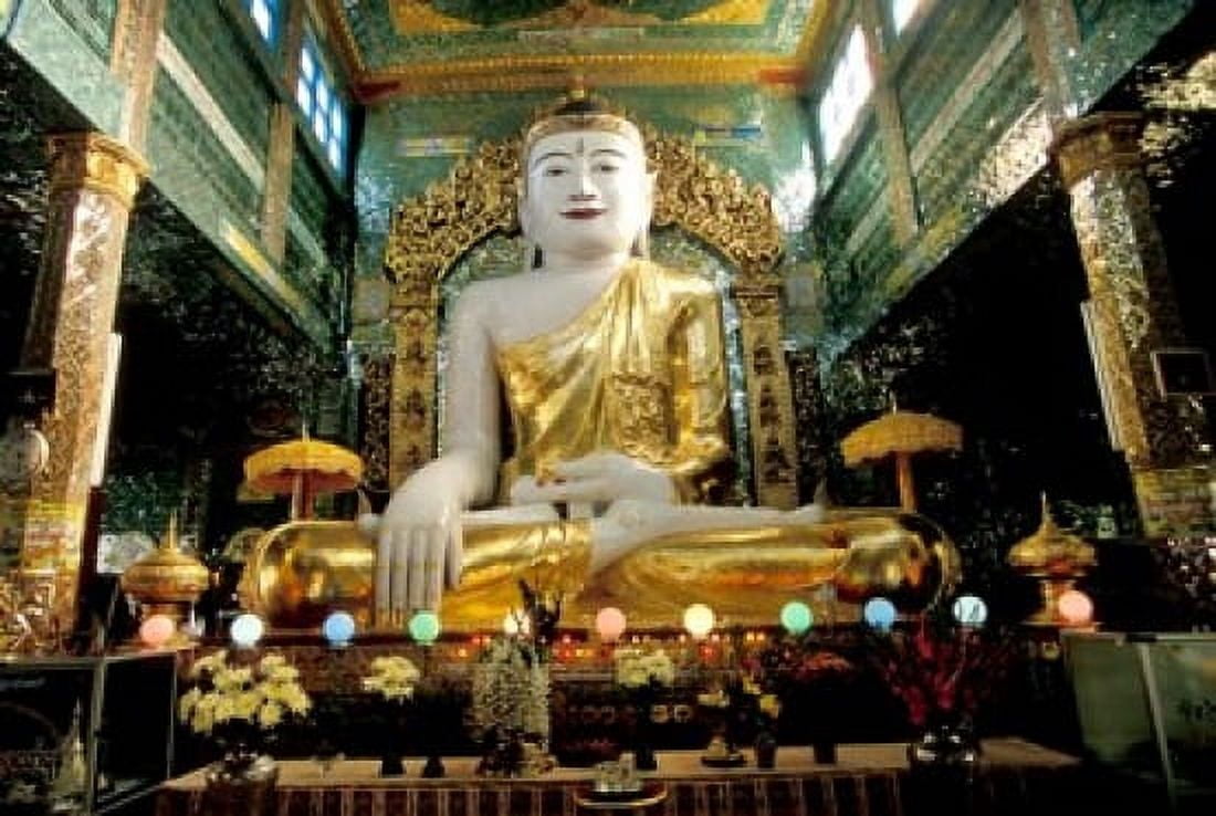 Burma Syun Oo Pone Nya Shin temple pagoda Canvas Art - Brian McGilloway DanitaDelimont (34 x 23)