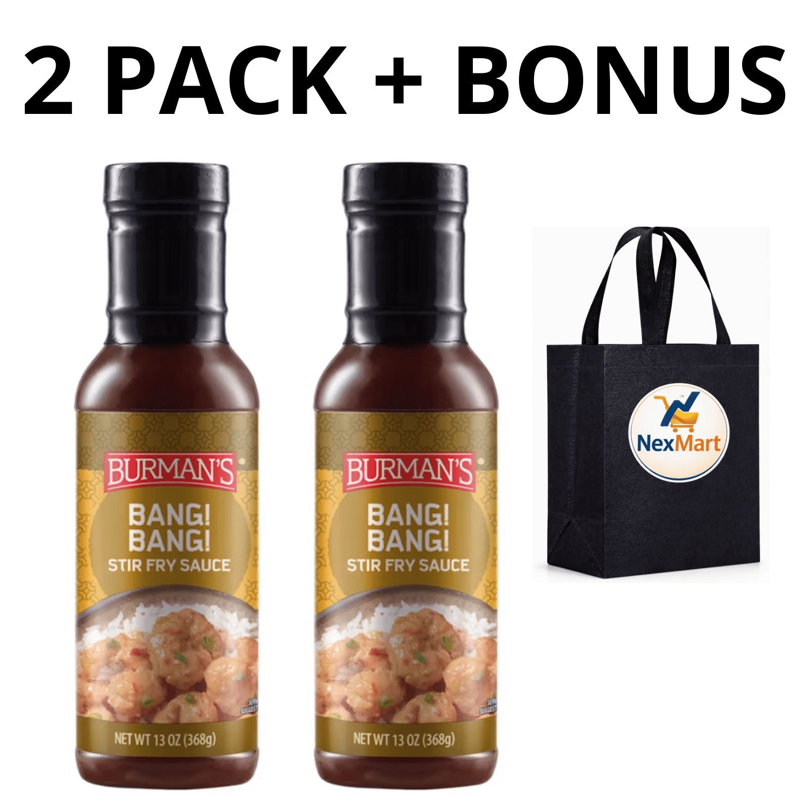 Burman's Bang Bang Stir Fry Sauce 2-Pack 14.5oz
