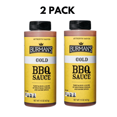 Burman's Gold BBQ Sauce 2 Pack 15.5 OZ