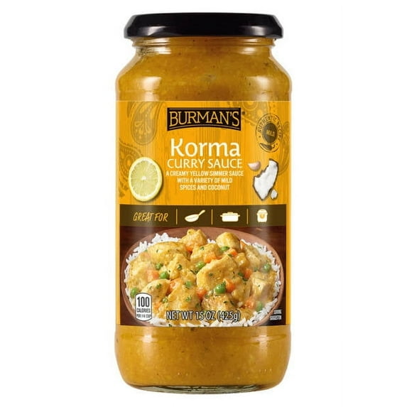 Burman's Korma Curry Sauce, 15 oz