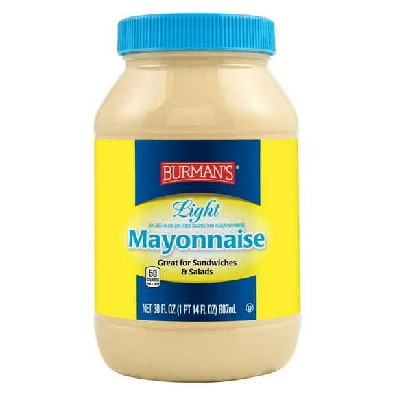 Burman's Light Mayonnaise, 30 fl oz