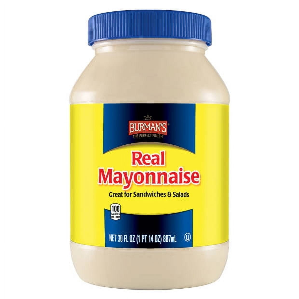 Burman's Real Mayonnaise, 30 oz - Walmart.com