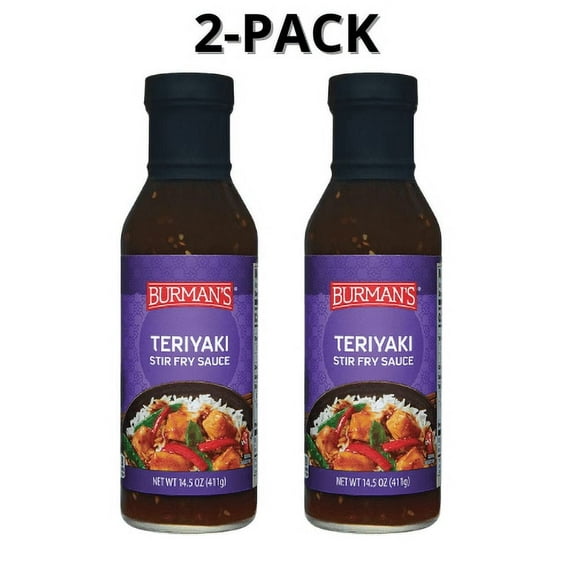 Burman's Teriyaki Stir Fry Sauce 2-Pack 14.5 oz