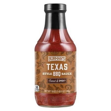 Burman's Texas Style BBQ Sauce, 19 oz