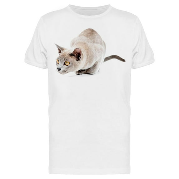 Burmese Cat Searching T-Shirt Men -Image by Shutterstock, Male Large