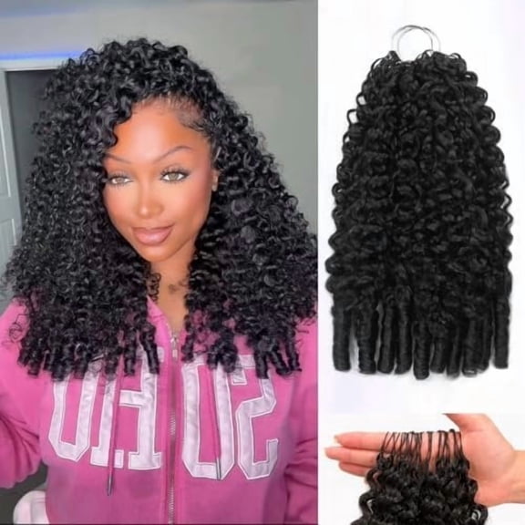 Burmese Curly Crochet Human Hair Miracle Knots For Black Women 120g 16" | Human Hair,Pre-Separated Knotless Burmese Curly Texture For Installation,Comfortable Wear & Long-Lasting Styles