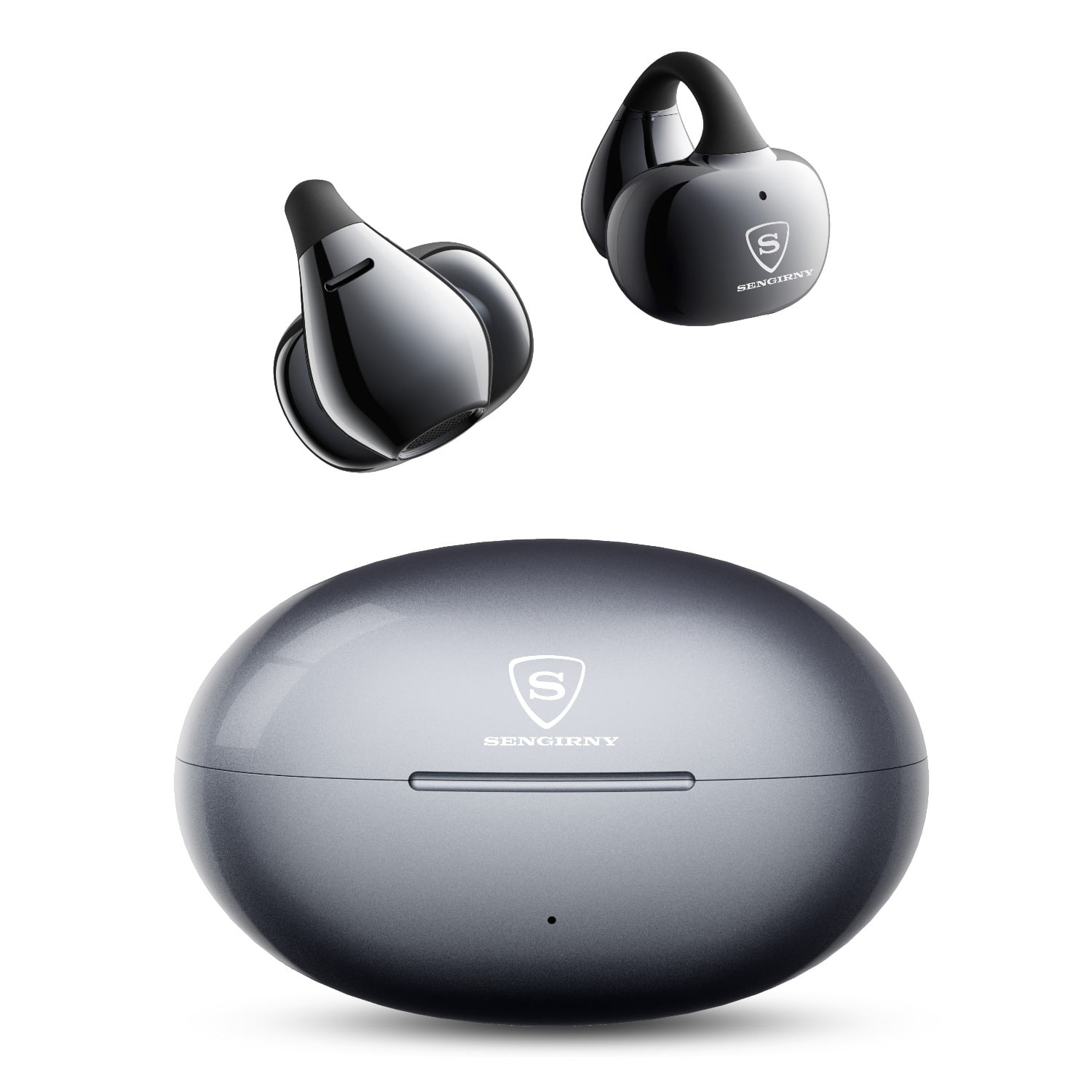 Burmester Open Ear Clip Bluetooth Headphones, Air Conduction Wireless Earbuds for Sports, Non-In Ear Comfortable Design