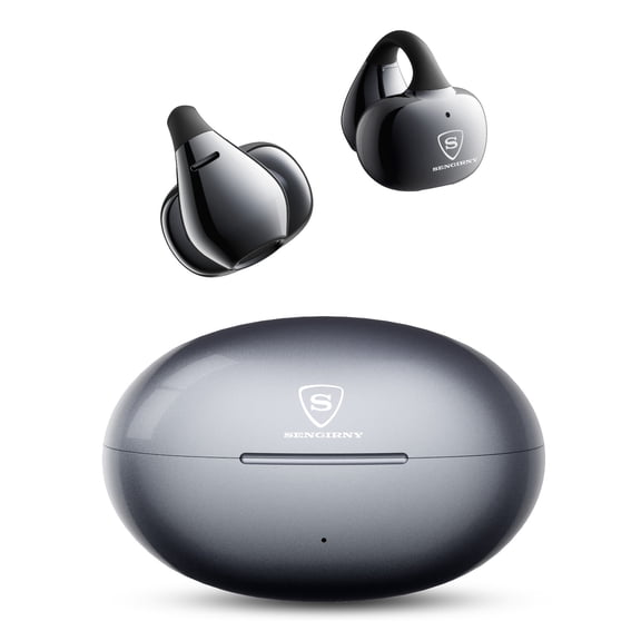 Burmester Open Ear Clip Bluetooth Headphones, Air Conduction Wireless Earbuds for Sports, Non-In Ear Comfortable Design