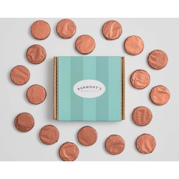 Burmont's Premium Chocolate Crisps - Milk Chocolate Coffee Honeycomb - Individually Wrapped Chocolates (18 Pack)