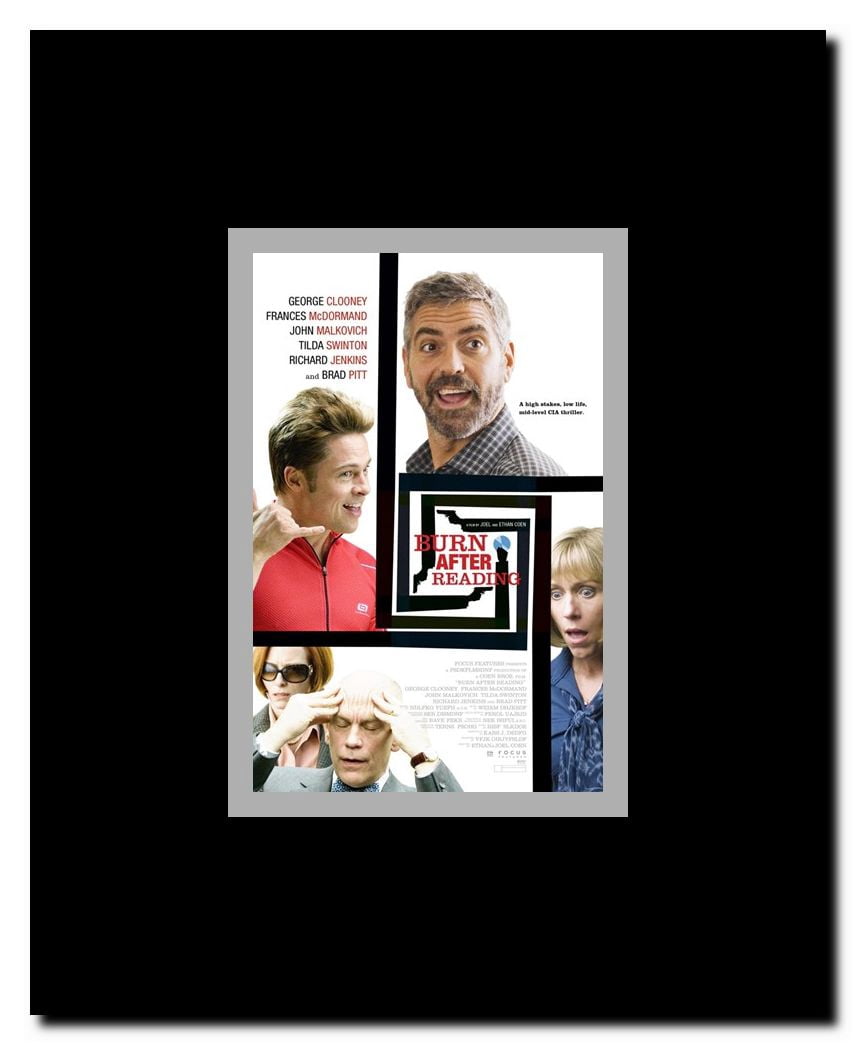 Burn After Reading Framed Movie Poster