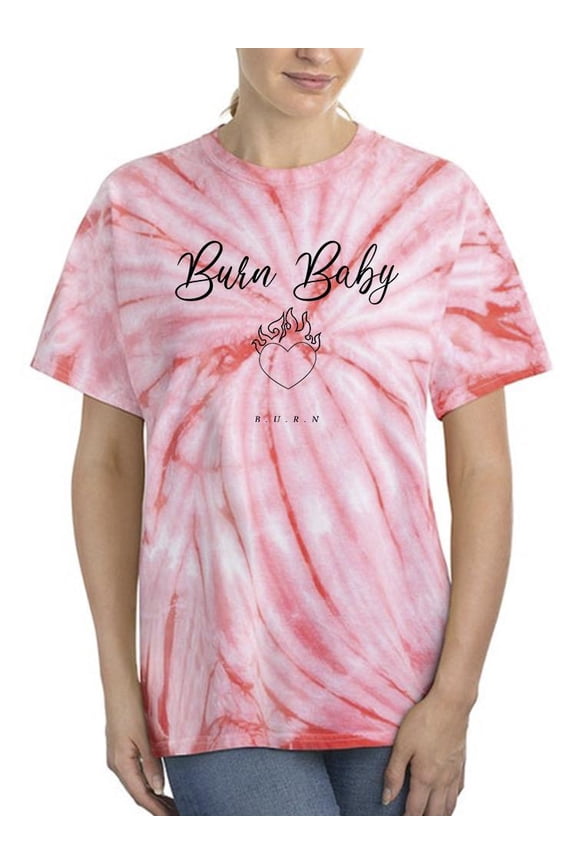 Burn Baby B.U.R.N Tie Dye Cyclone Women -Image by Shutterstock, Female Small