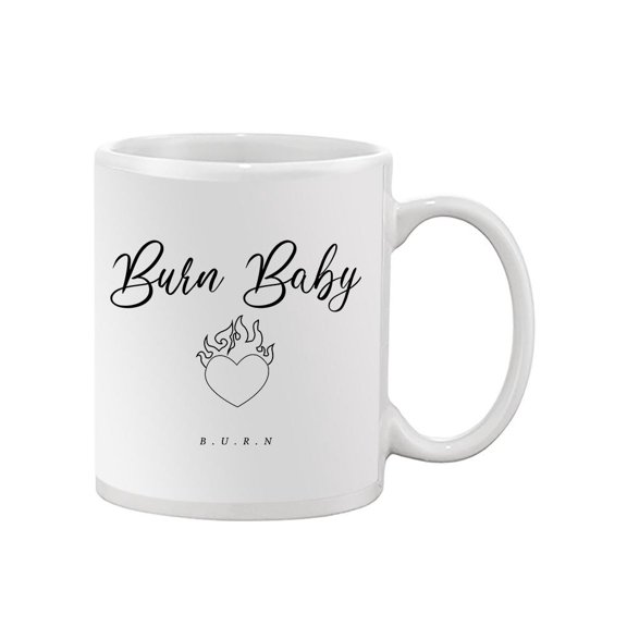 Burn Baby Burn Heart Mug - Image by Shutterstock,