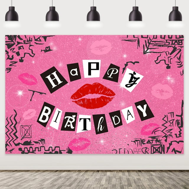 Burn Book Party Decorations Backdrop Lip Foil Balloon For Girls And burn-book-party-decorations-backdrop-lip-foil-balloon-for-girls-and