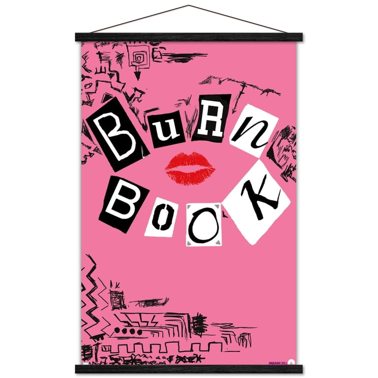 Mean Girls - Burn Book Wall Poster with Magnetic Frame, 22.375