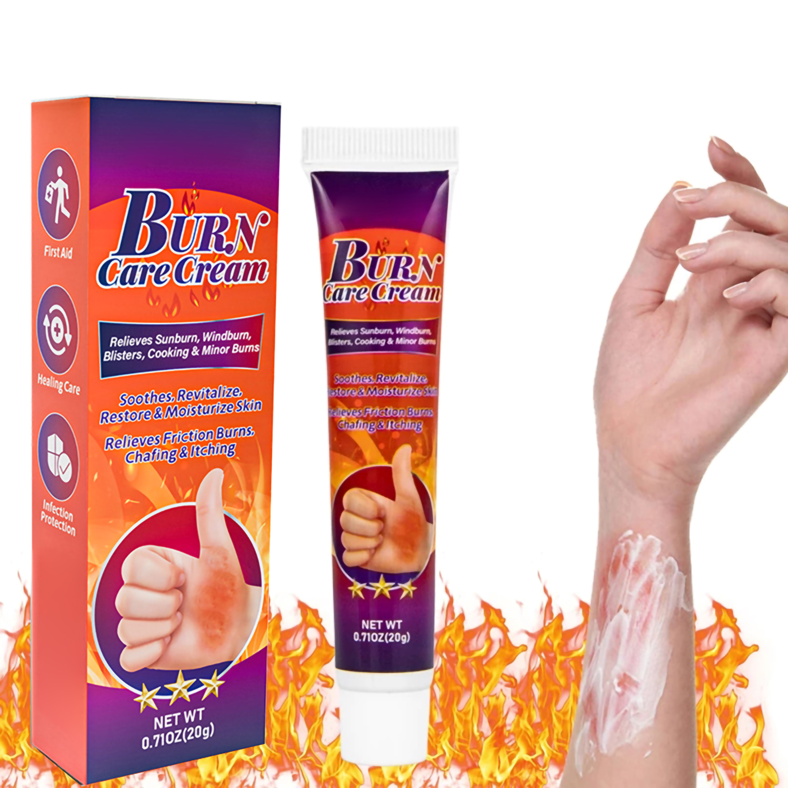 Burn Care Cream Scald Ointment Prevent Scars Moisturizing Analgesic Burn Care Cream Scald Ointment Prevent Scars Moisturizing Analgesic