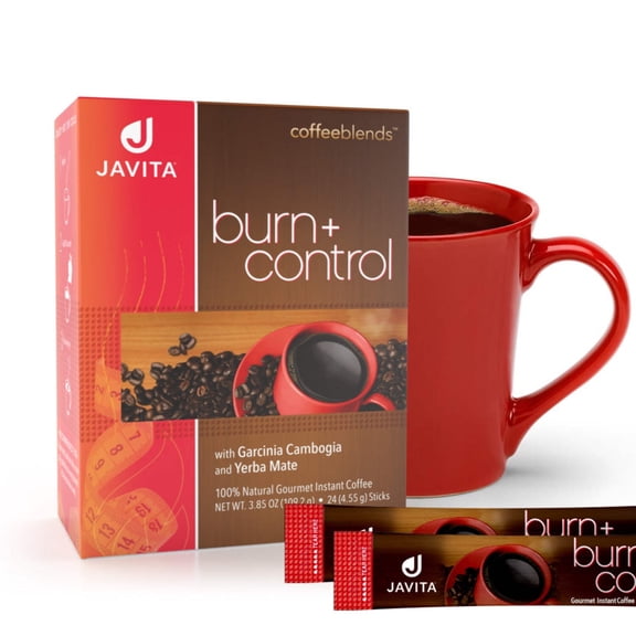Javita Burn + Control Instant Slim Coffee, Arabica/Robusta Coffee Blend with Herbs to Support Health