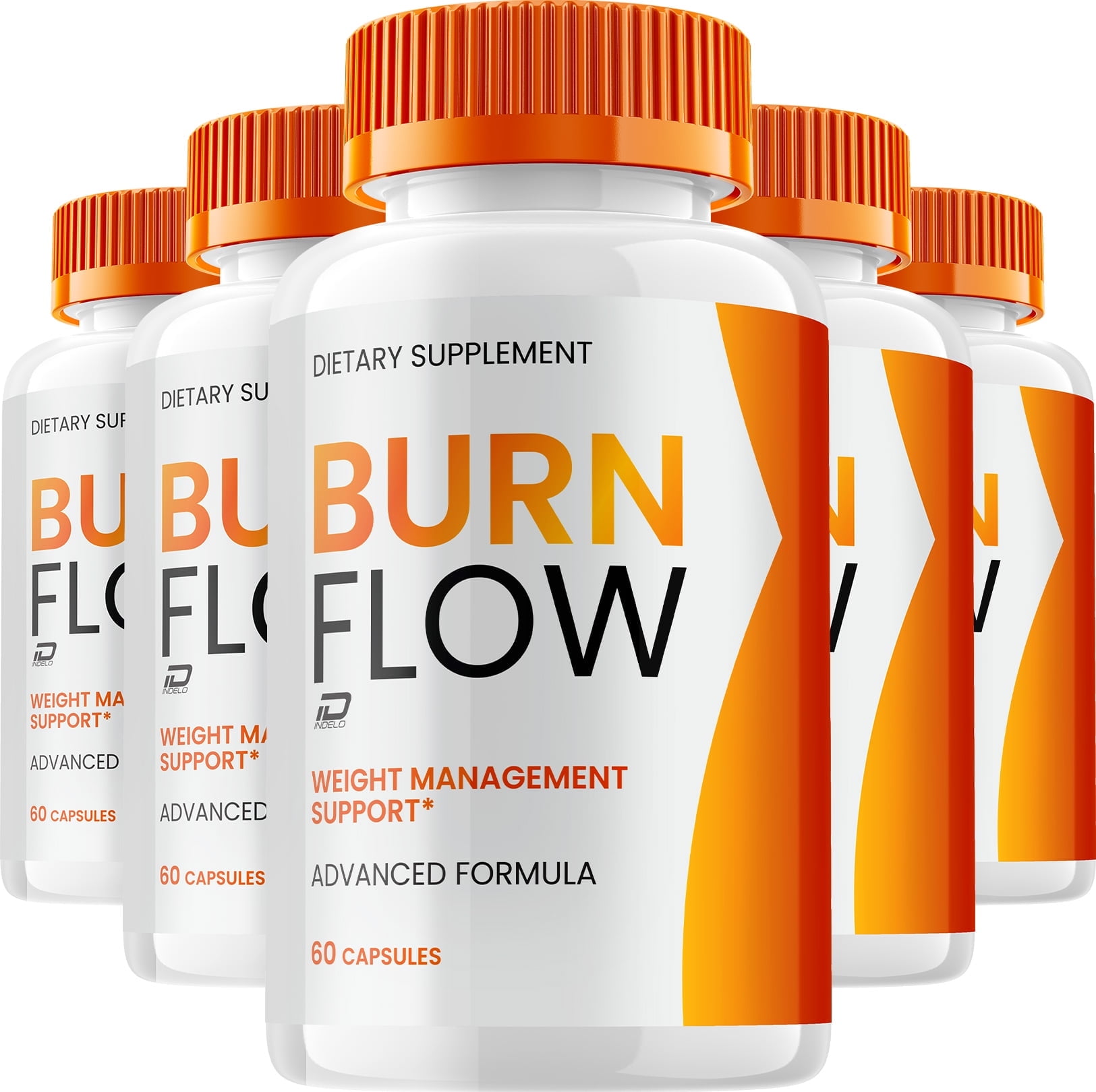 Burn Flow Keto Capsules – BurnFlow Pills Advanced Formula, Maximum Strength, 5 Pack, 300 Capsules