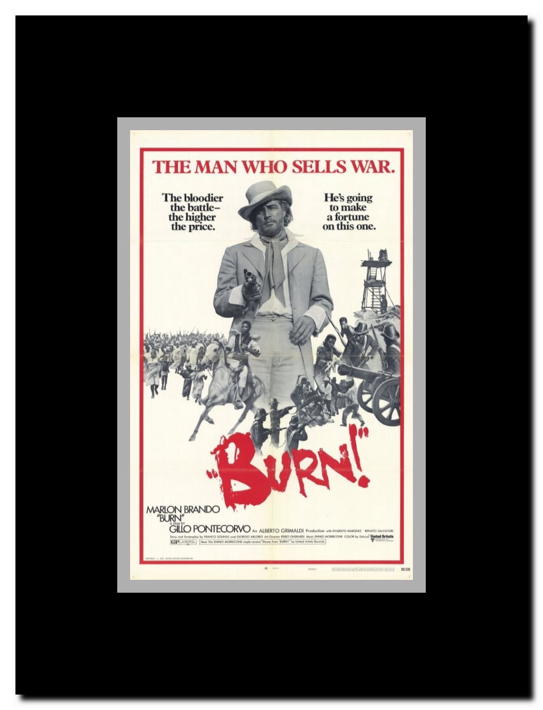 Burn! Framed Movie Poster