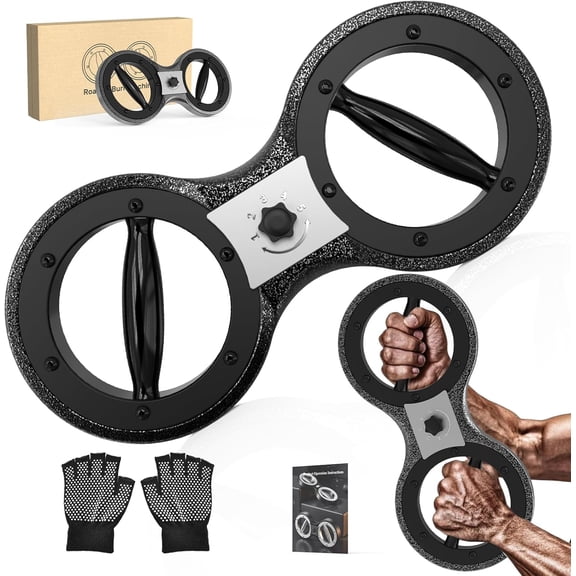 Burn Machine Plus – Upgraded 360 ° Rotating Shoulder Machine, Arm Trainer with Enlarged Inner Ring, Heavy-Duty Steel Build, Portable Home Gym Equipment for Full Body Workout & Boxing Training