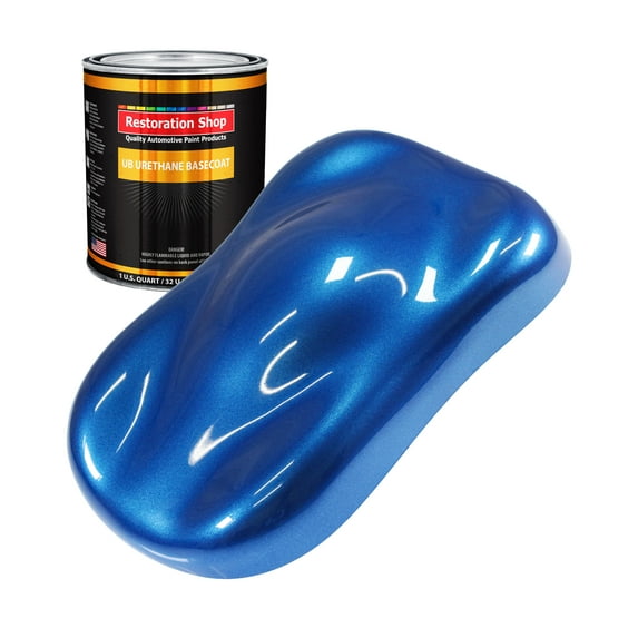 Burn Out Blue Metallic 1 Quart URETHANE BASECOAT Car Auto Body Paint