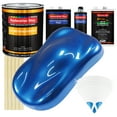 thumbnail image 1 of Burn Out Blue Metallic Gallon URETHANE BASECOAT CLEARCOAT Car Auto Paint Kit, 1 of 6
