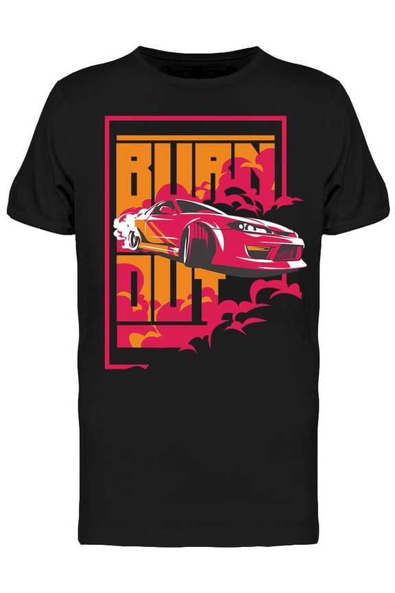 Burn Out Design T-Shirt Men -Image by Shutterstock, Male Small