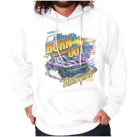 Burn Out Motorsports Racecar Donuts Hoodie Sweatshirt Women Men Brisco Brands L
