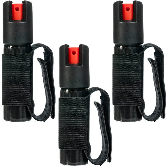 Burn Pepper Spray for Self Defense with Security Hand Strap - 0.84 fl oz 3 Pack