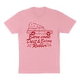 thumbnail image 1 of Burn Some Dust and Eat My Rubber Shirt Unisex Small Pink, 1 of 5