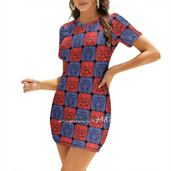Burn Sweetheart Knot Flared Dress Fashion Design Large Size Loose