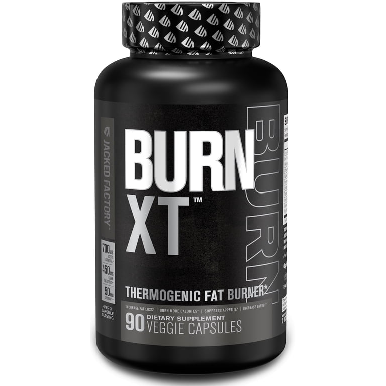 Jacked Factory Natural Burn XT Black Thermogenic Capsules - Weight