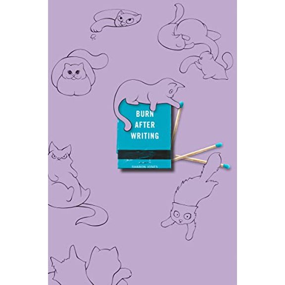 Pre-Owned Burn after Writing (Purple with Cats) (Paperback)