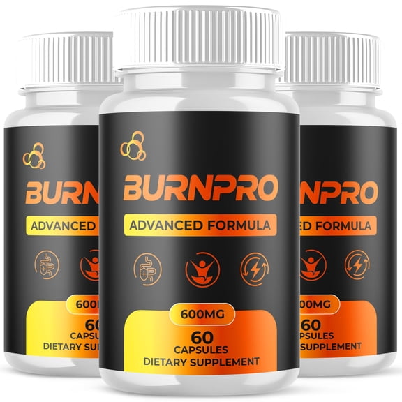 BurnPro Advanced Formula Pills Supporting Energy and Healthy Lifestyle Burn Pro 180 Capsules